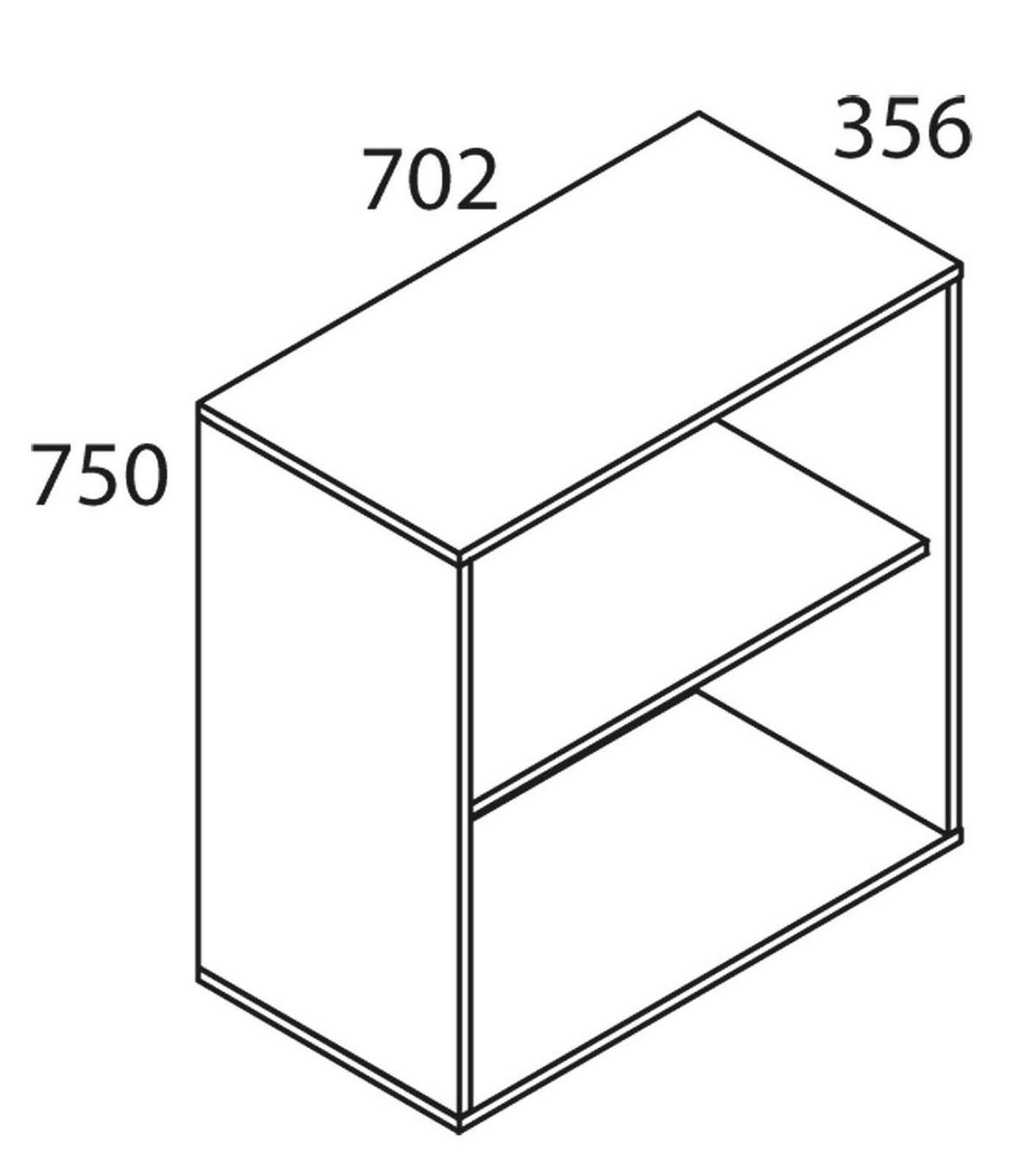 KOMMODE  in 70/74/40 cm  - Silberfarben/Schwarz, Basics, Holzwerkstoff/Kunststoff (70/74/40cm) - MID.YOU