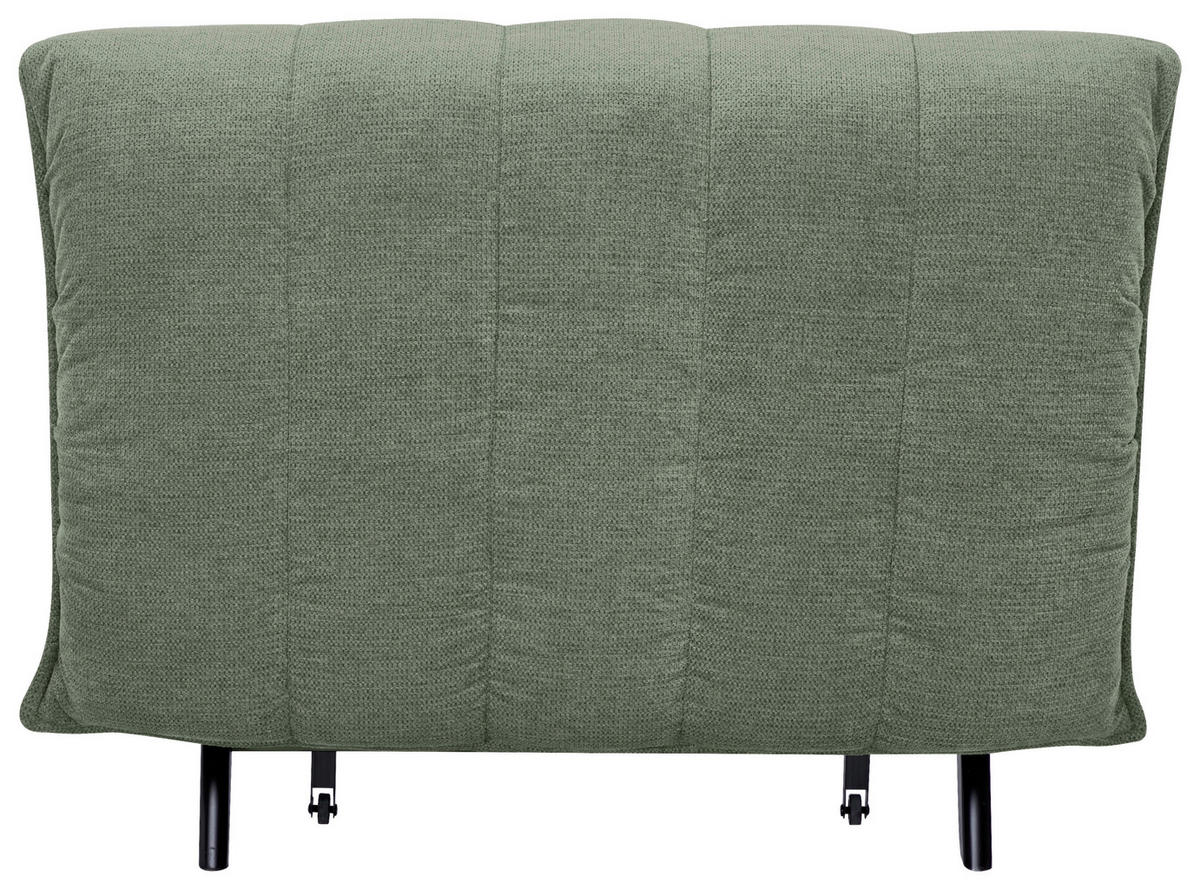 SCHLAFSESSEL  in Webstoff Grün  - Schwarz/Grün, Basics, Holz/Textil (108/82/102cm) - Stylife