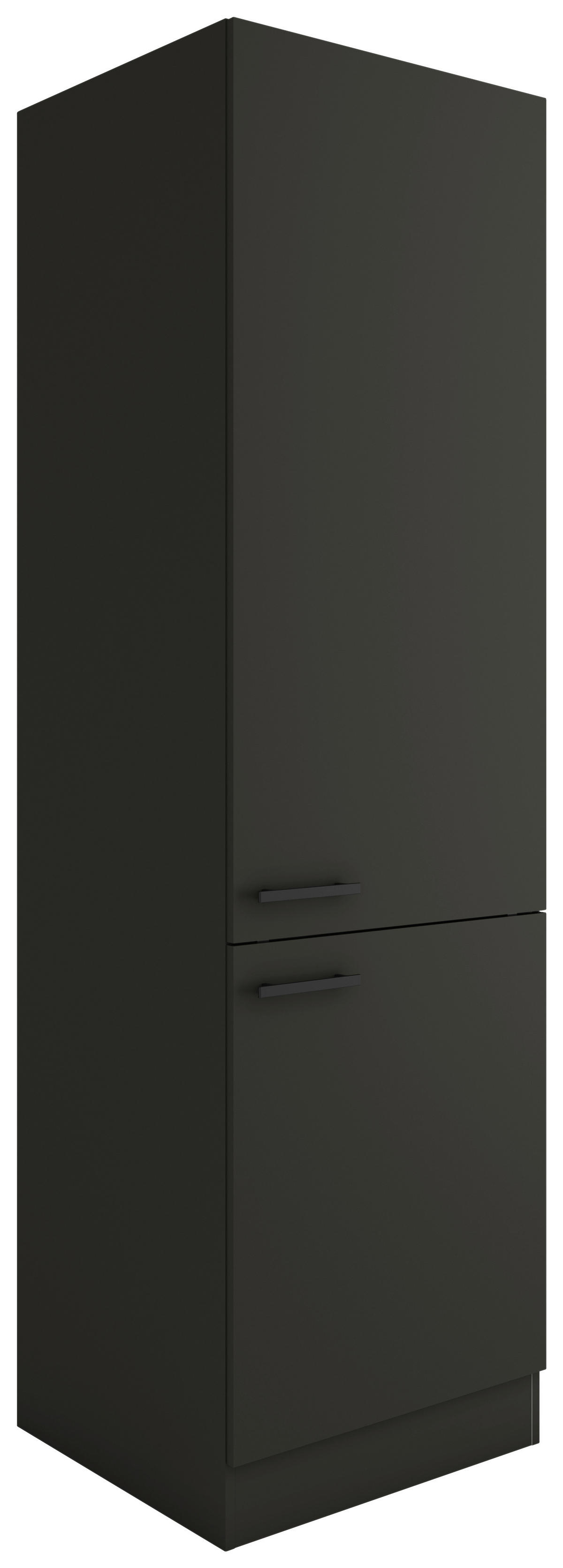 APOTHEKERSCHRANK 60/206,8/57,1 cm  in Anthrazit  - Anthrazit/Schwarz, Basics, Holzwerkstoff/Metall (60/206,8/57,1cm) - Optifit