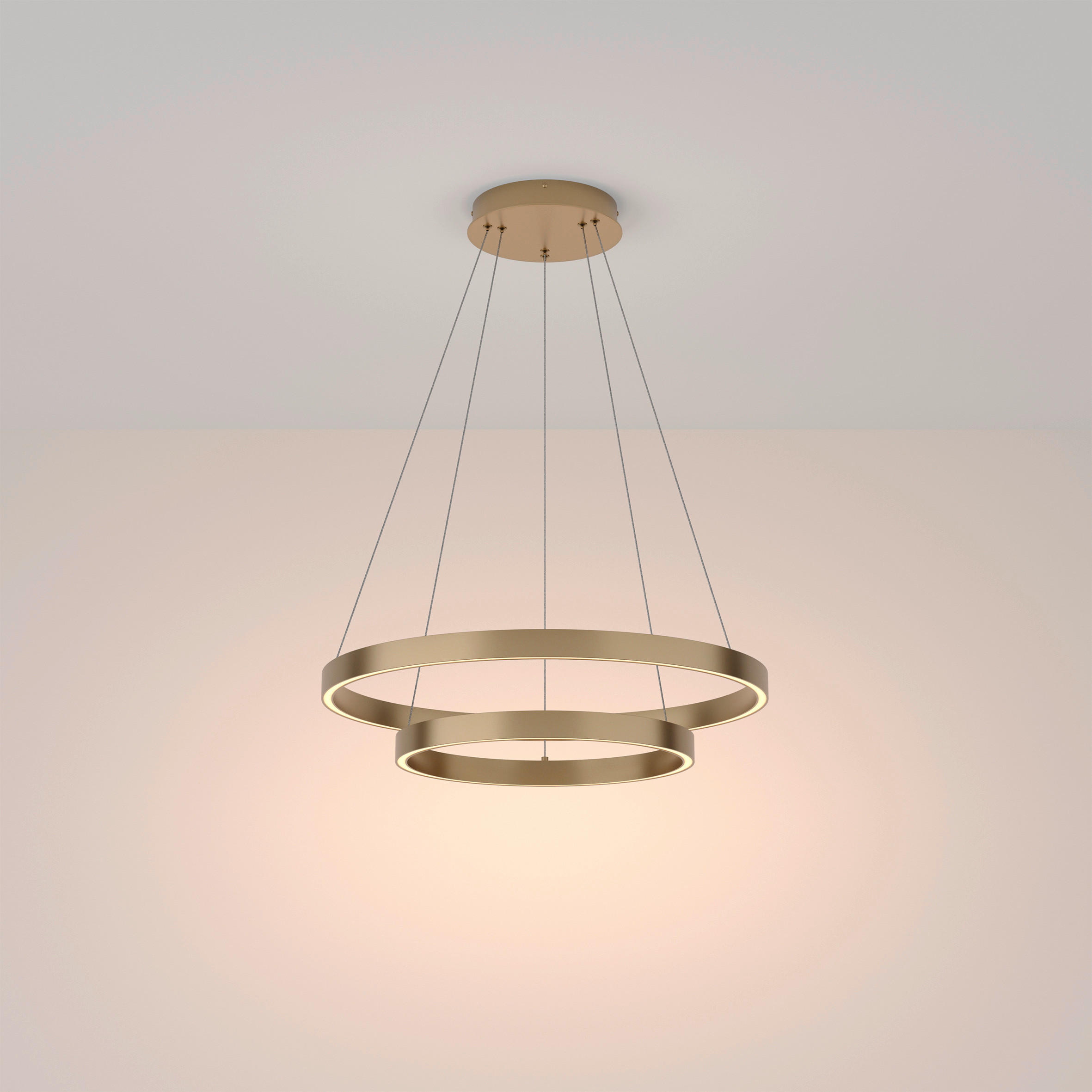 PENDELLAMPA 60/100/60 cm  - mässingsfärgad, Trend, metall (60/100/60cm) - MAYTONI