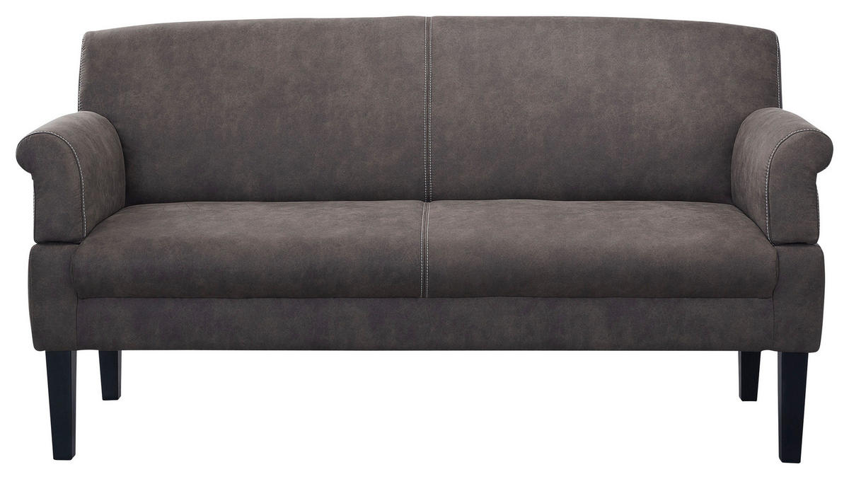 3-SITZER-SOFA in Mikrofaser Anthrazit  - Anthrazit/Beige, Konventionell, Holz/Textil (182/97/78cm) - Sit & More