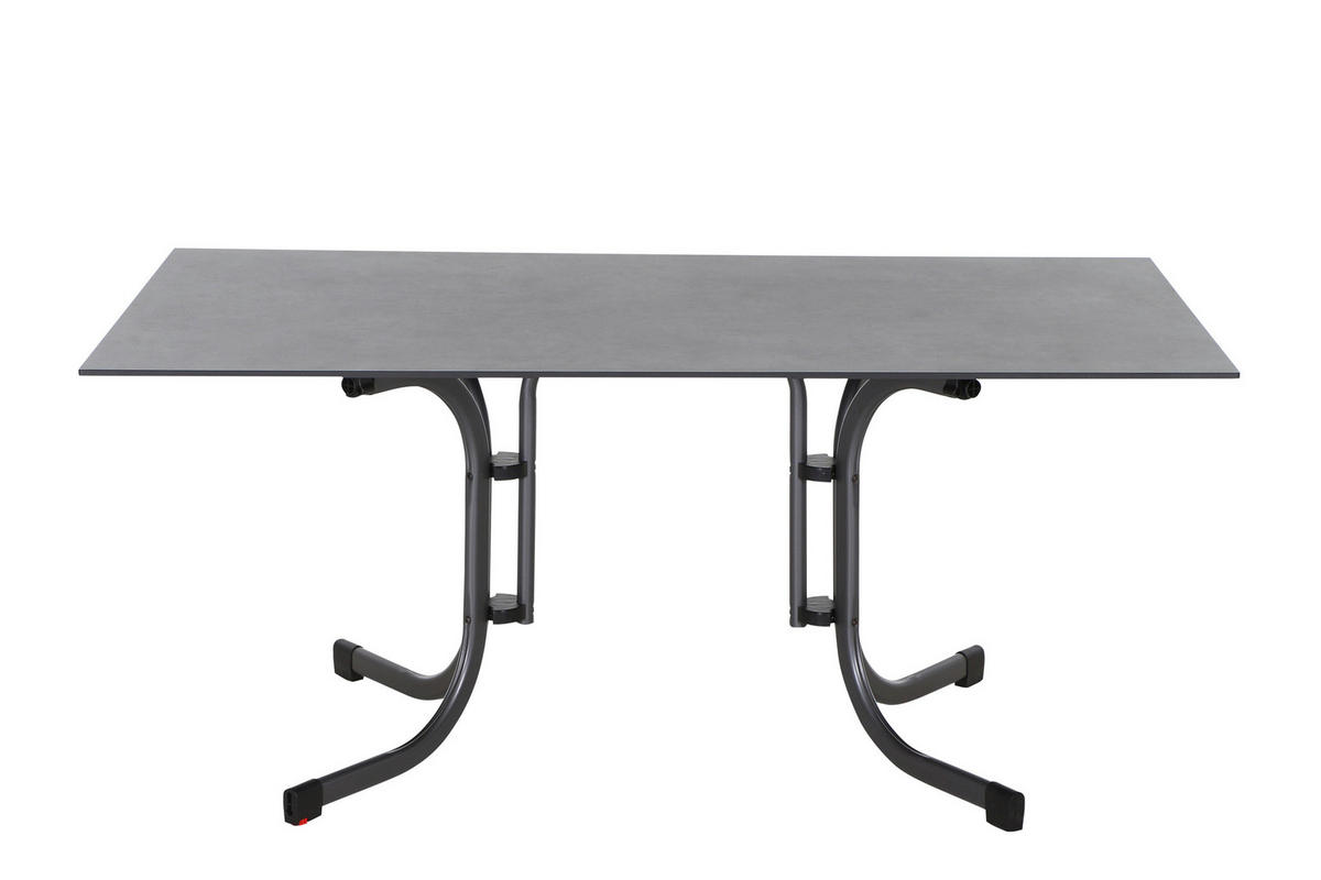 GARTENKLAPPTISCH 160/90/71 cm  - Anthrazit, KONVENTIONELL, Holzwerkstoff/Kunststoff (160/90/71cm) - Siena Garden