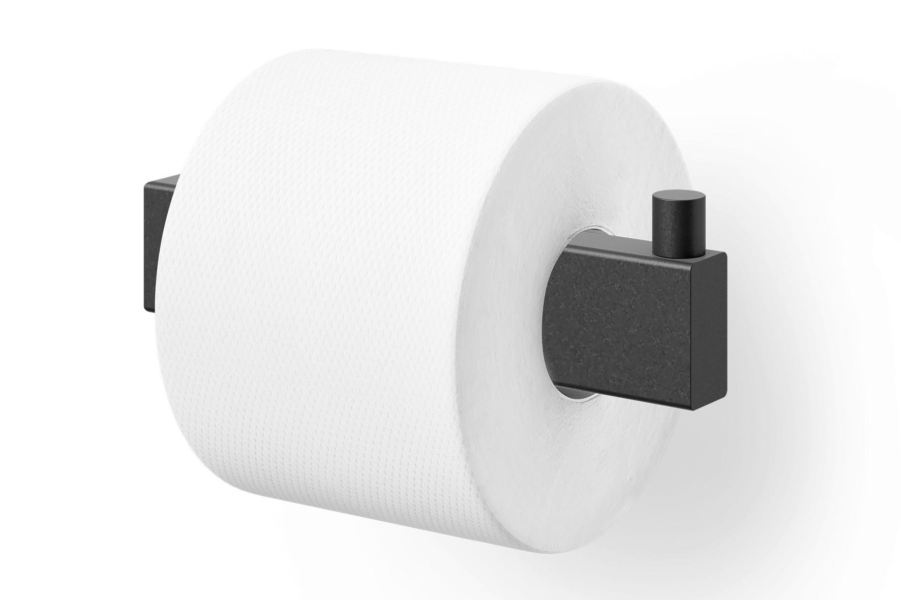 TOILETTENPAPIERHALTER - Schwarz, Basics, Metall (14,5/4,2/8cm) - Zack