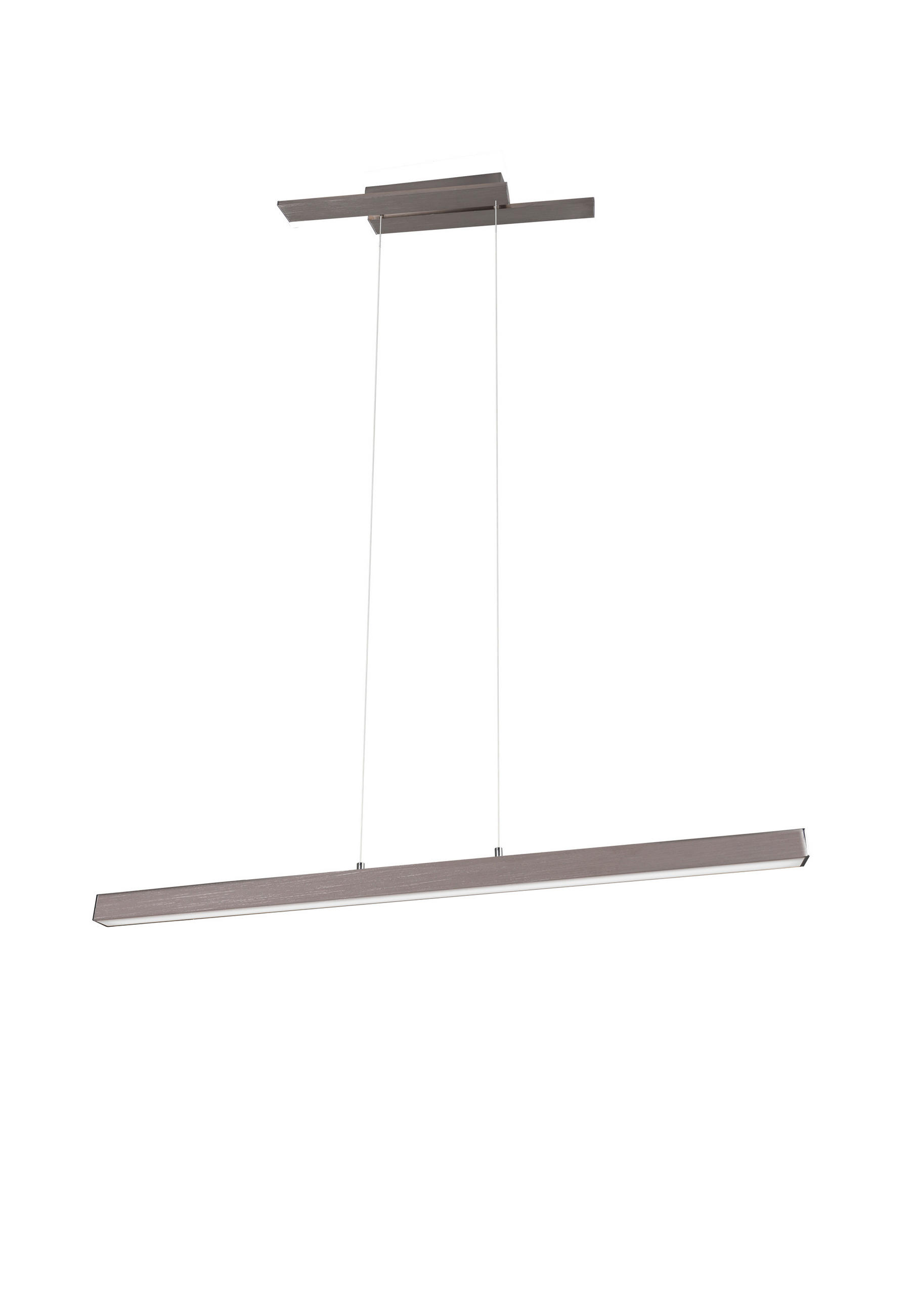 LED-HÄNGELEUCHTE 115,5/14,2/150 cm    - Nickelfarben, Design, Metall (115,5/14,2/150cm) - Trio Leuchten