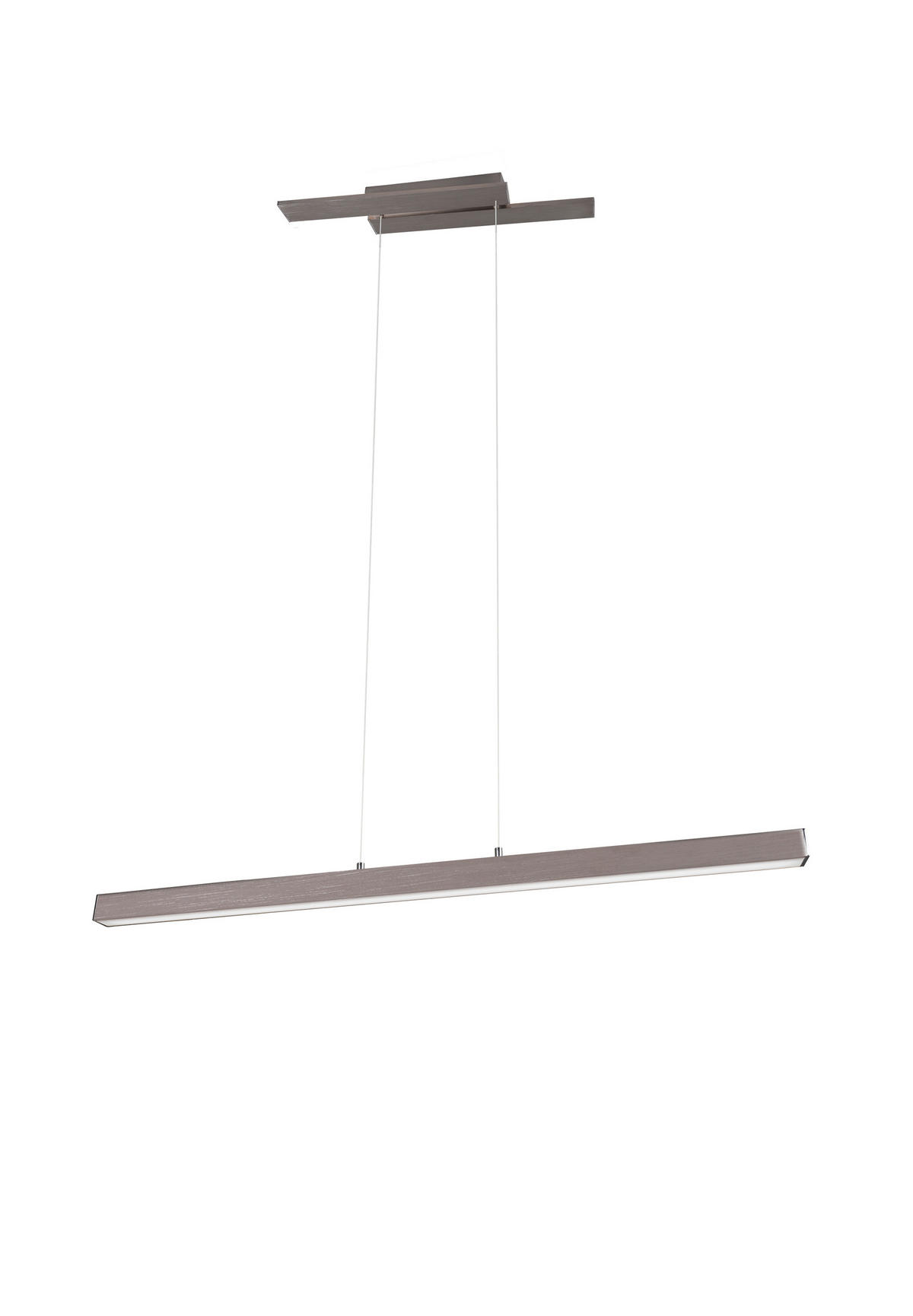 LED-HÄNGELEUCHTE 115,5/14,2/150 cm    - Nickelfarben, Design, Metall (115,5/14,2/150cm) - Trio Leuchten