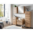 MIDISCHRANK 40/130/35 cm - Eiche Wotan/Silberfarben, Natur, Holzwerkstoff/Kunststoff (40/130/35cm) - Xora