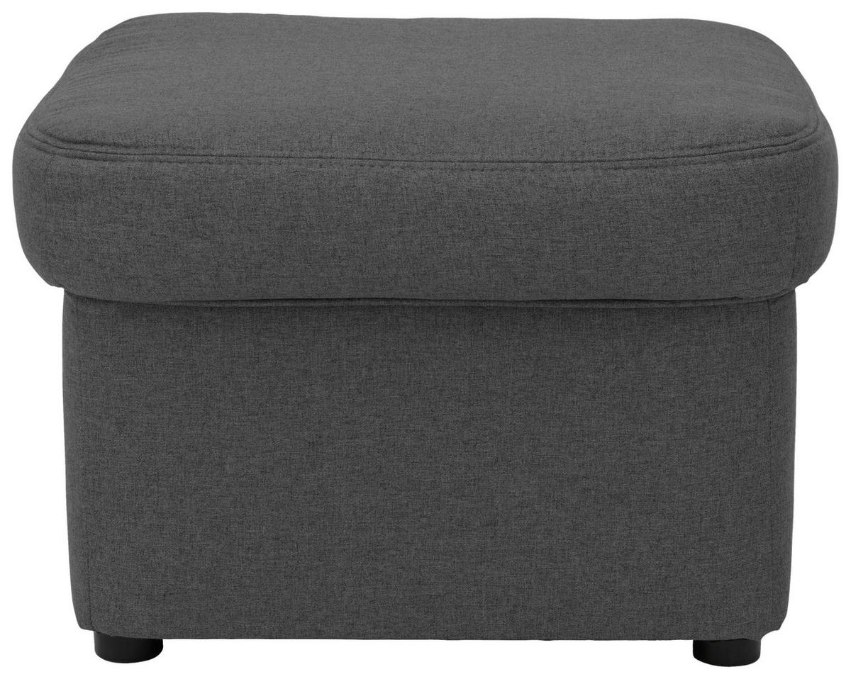 HOCKER in Textil Grau  - Schwarz/Grau, KONVENTIONELL, Kunststoff/Textil (60/40/60cm) - MID.YOU