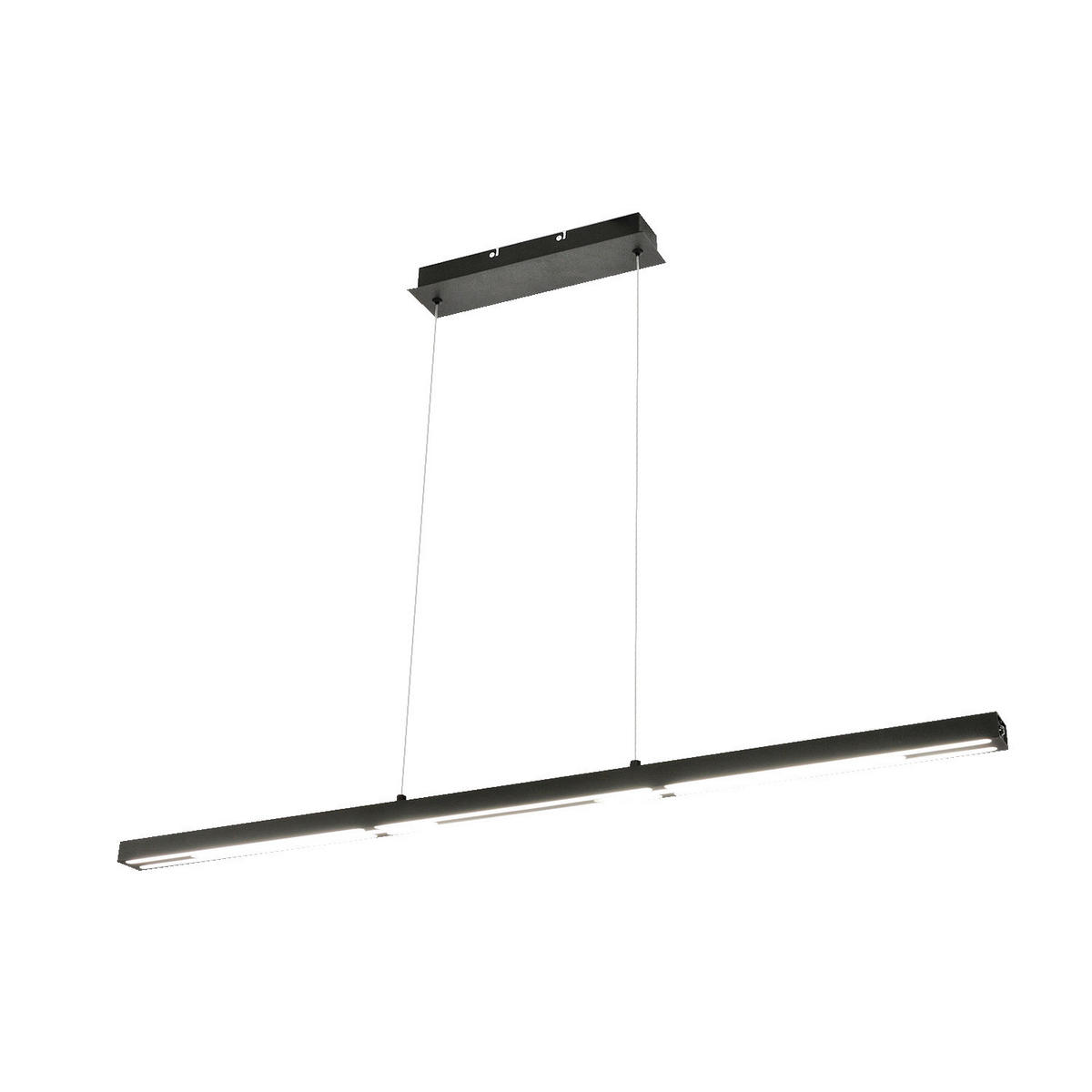 LED-HÄNGELEUCHTE 110/4,3/200 cm  - Schwarz, Design, Metall (110/4,3/200cm)
