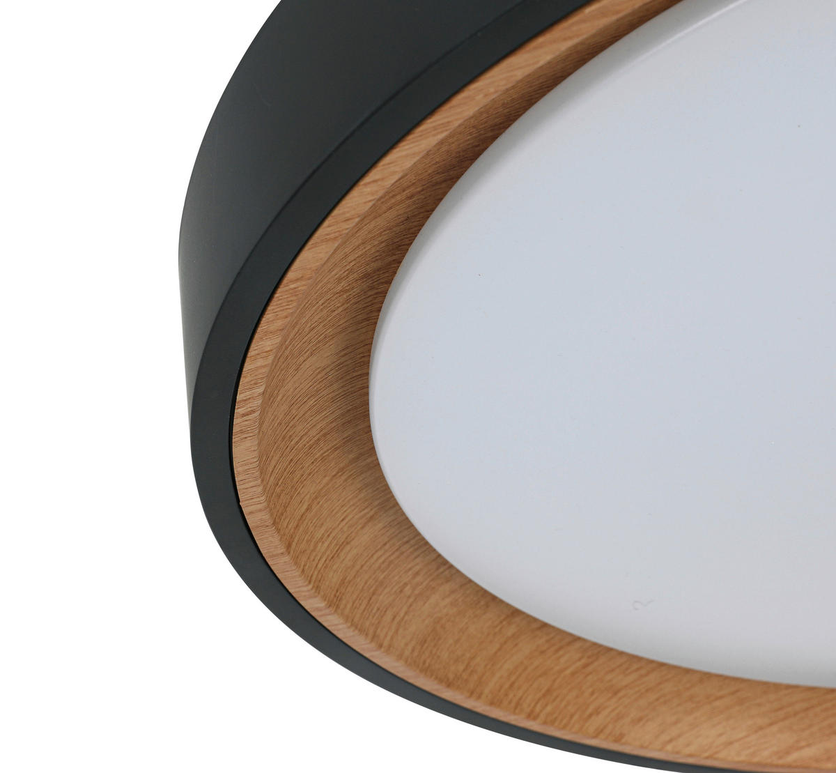 LED PLAFONJERA  - boja hrasta/bela, Trendi, metal/plastika (40/7cm) - Novel