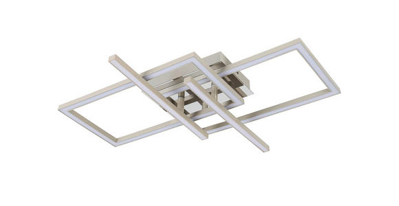 LED-DECKENLEUCHTE 50/43/7,6 cm   - Sandfarben/Chromfarben, Basics, Kunststoff/Metall (50/43/7,6cm) - Novel