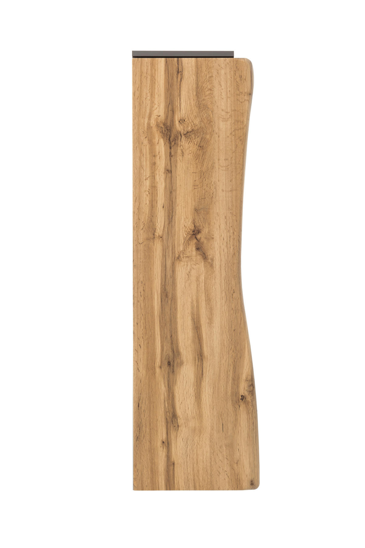 MIDISCHRANK 30/130/35 cm  - Eiche Wotan/Silberfarben, Natur, Holzwerkstoff/Kunststoff (30/130/35cm) - Xora