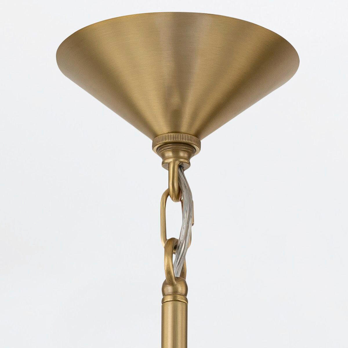 HÄNGELEUCHTE Quintiesse 71,5/36,6/36,6 cm  - Messingfarben, KONVENTIONELL, Glas/Metall (71,5/36,6/36,6cm) - Elstead Lighting