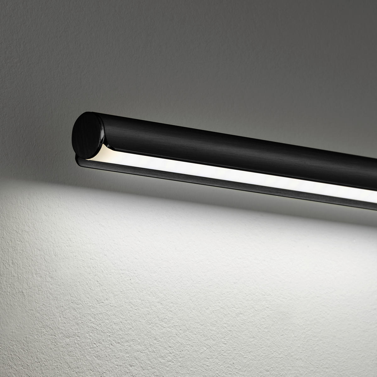 STOJACÍ LED SVÍTIDLO, 23/130 cm  - černá, Design, kov/plast (23/130cm) - Fischer & Honsel