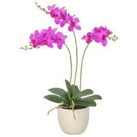 KUNSTBLUME - Lila/Hellgrau, Basics, Kunststoff/Stein (60cm)