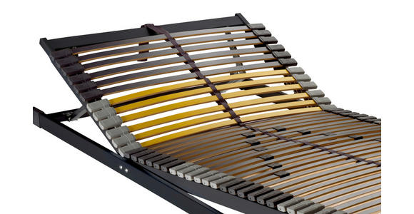 LATTENROST 90/200 cm  - Anthrazit/Gelb, Basics, Holz/Kunststoff (90/200cm) - Novel