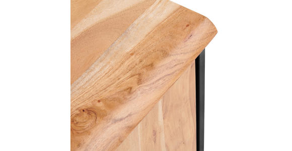 SIDEBOARD in 130/80/40 cm - Schwarz/Akaziefarben, LIFESTYLE, Holz/Metall (130/80/40cm) - Landscape