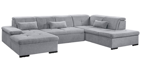 WOHNLANDSCHAFT Grau Chenille  - Grau, KONVENTIONELL, Kunststoff/Textil (240/340/188cm) - Carryhome