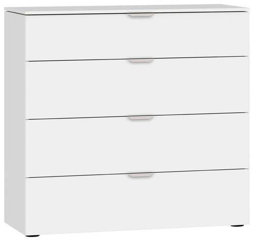 KOMMODE  in 90/87/43 cm  - Edelstahlfarben/Schwarz, Design, Holzwerkstoff/Kunststoff (90/87/43cm) - Jutzler