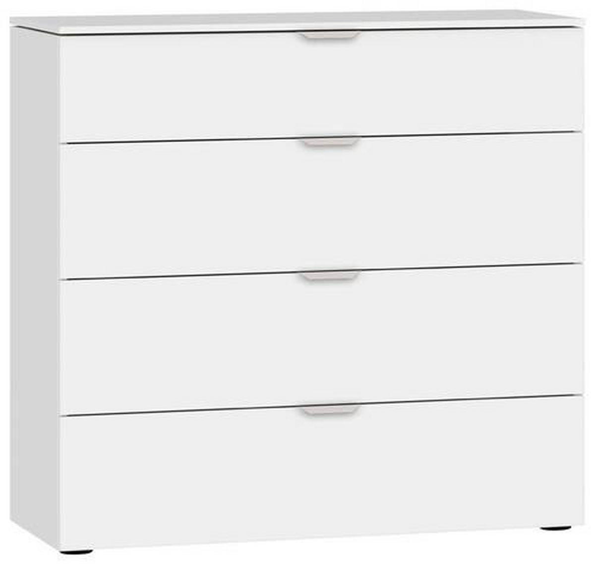 KOMMODE  in 90/87/43 cm  - Edelstahlfarben/Schwarz, Design, Holzwerkstoff/Kunststoff (90/87/43cm) - Jutzler