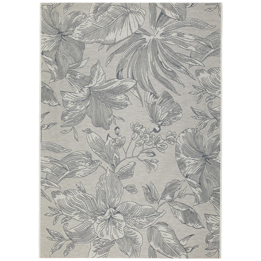 Ambia Garden VENKOVNÍ KOBEREC, 123/180 cm modrá, barvy stříbra