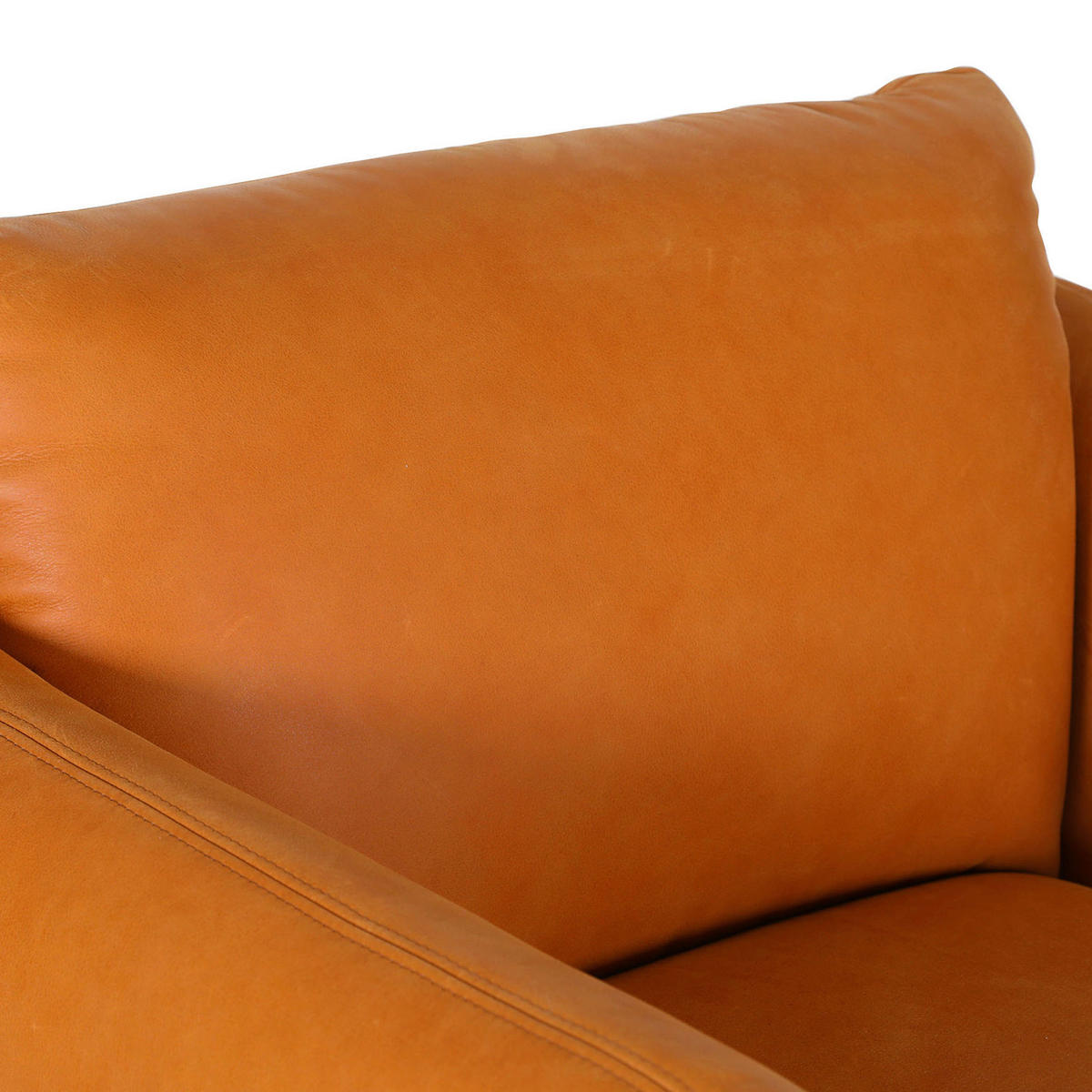 SESSEL in Echtleder Cognac  - Cognac/Schwarz, KONVENTIONELL, Leder/Metall (100/80/90cm) - Carryhome