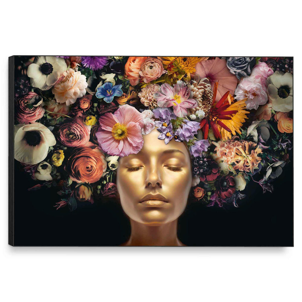 BILD  - Buchefarben/Goldfarben, Trend, Holzwerkstoff (78/116/3cm) - Reinders!