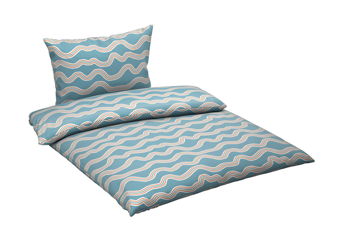 BETTWÄSCHE Satin 200/200 cm  - Hellblau, Textil (200/200cm) - Novel