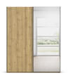 SCHWEBETÜRENSCHRANK 180/223/68 cm 2-türig Eichefarben  - Eichefarben/Schwarz, Design, Holz/Holzwerkstoff (180/223/68cm) - Novel