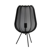 TISCHLEUCHTE 34/60 cm  - Schwarz, Design, Textil (34/60cm) - Light & Living