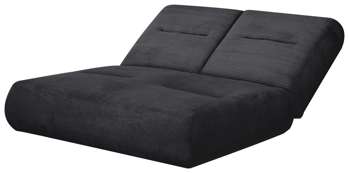 SCHLAFSOFA in Cord Schwarz  - Schwarz, Design, Textil (159/88/160cm) - Livetastic