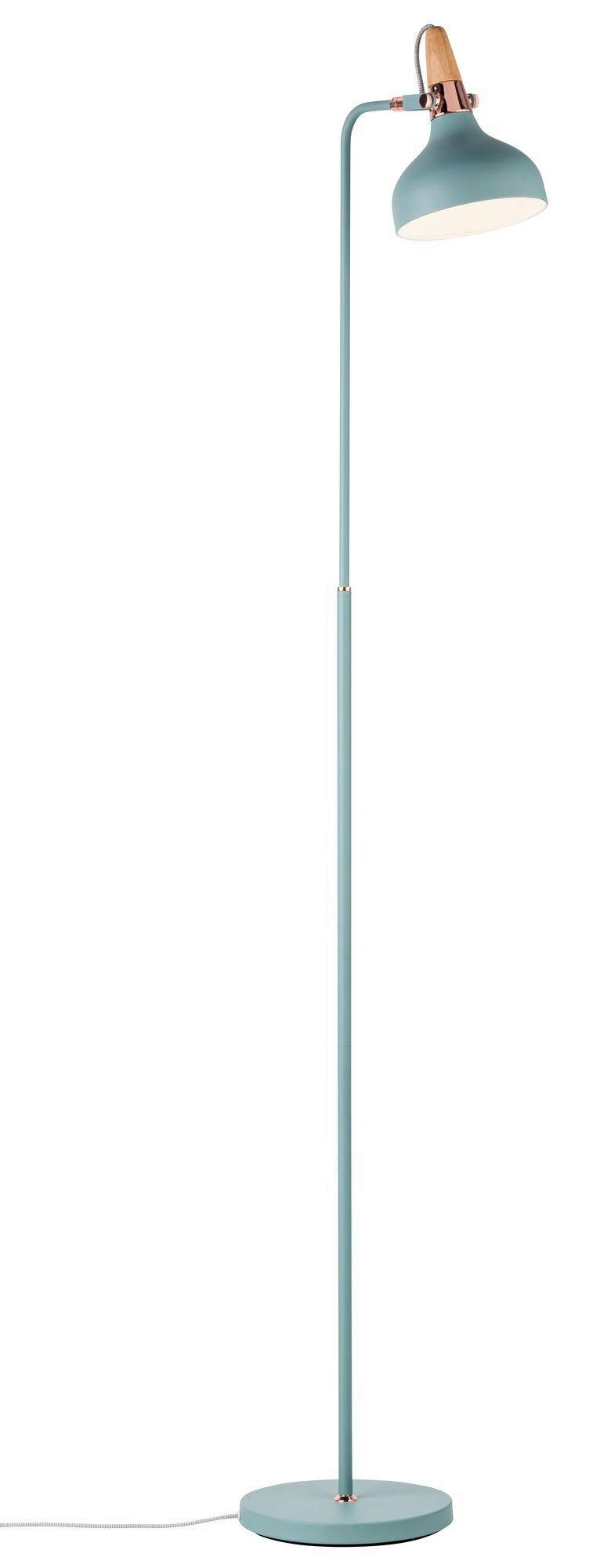 STEHLEUCHTE  23/158/40 cm   - Mintgrün/Kupferfarben, Design, Holz/Metall (23/158/40cm) - Paulmann