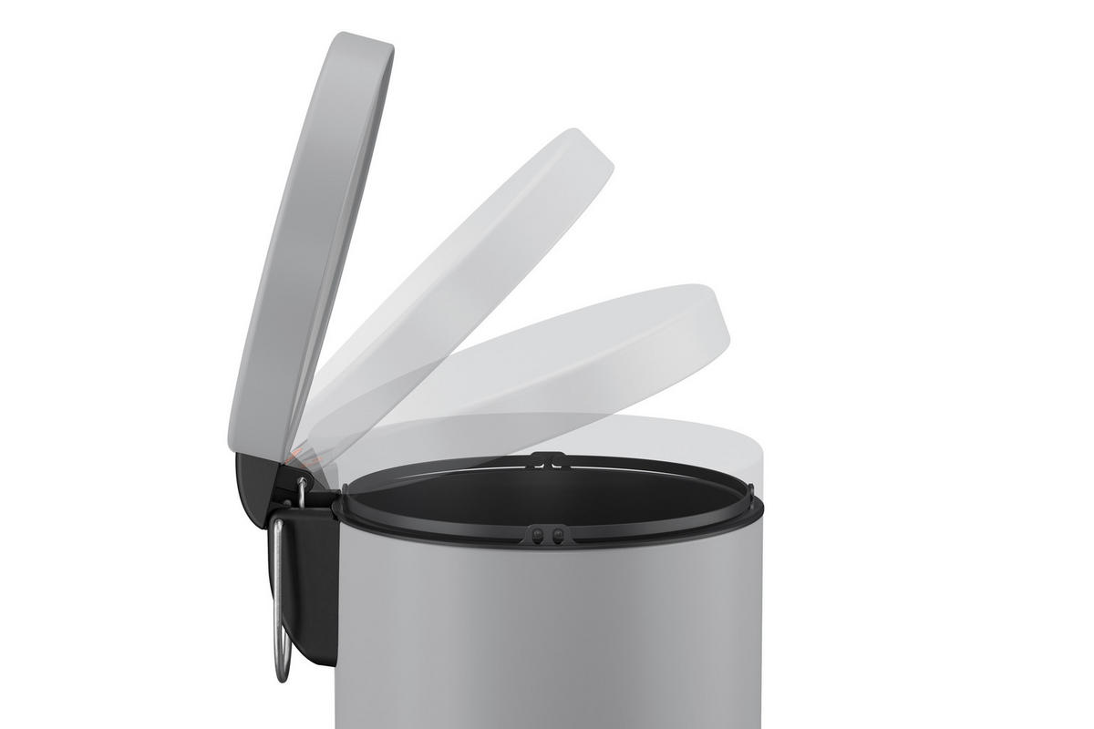 ABFALLSAMMLER SELEKTA 5 L  - Hellgrau/Schwarz, Basics, Kunststoff/Metall (20/27/27cm) - Hailo