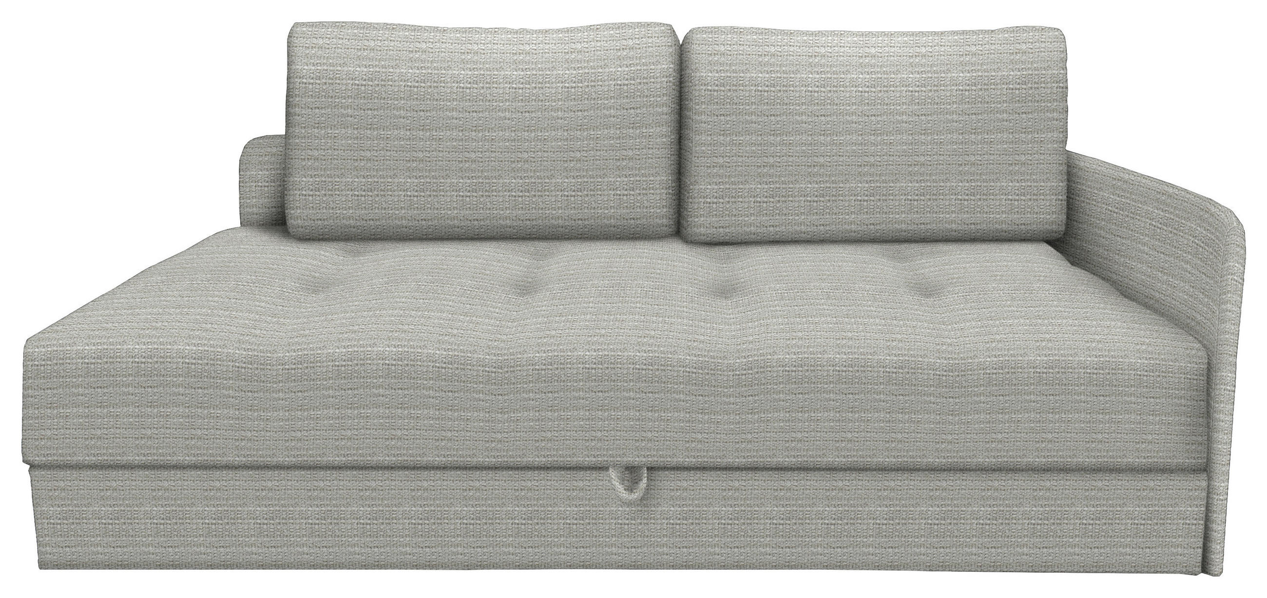 LIEGE in Velours Kaschmir  - Kaschmir/Schwarz, Konventionell, Kunststoff/Textil (205/80/95cm) - Xora