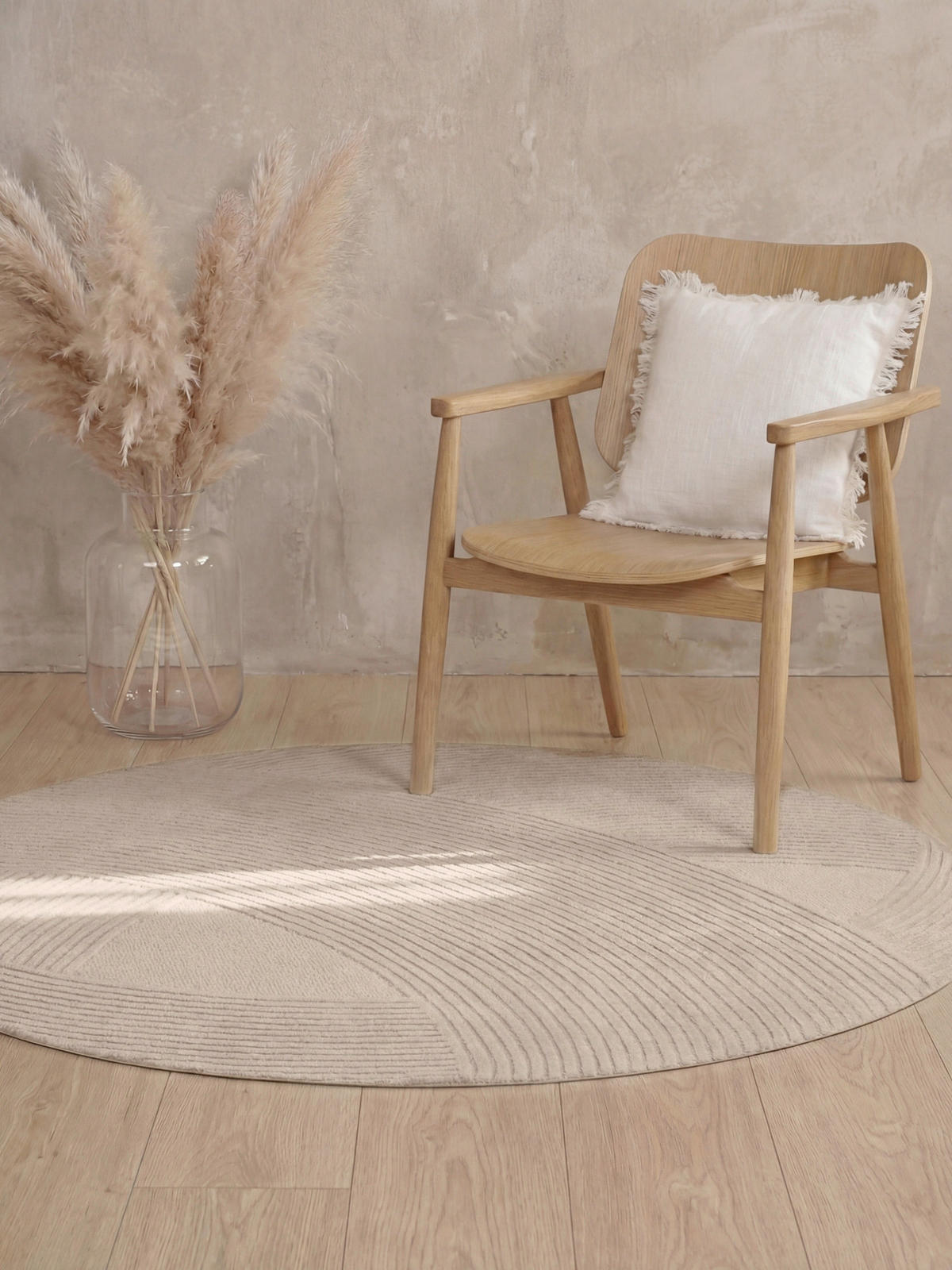 WOLLTEPPICH 200 cm Kensington Beige rund  - Beige, Basics, Textil (200cm) - Ted Baker