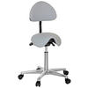 BÜROHOCKER Grau  - Alufarben/Grau, MODERN, Kunststoff/Textil (36/105/40cm) - MID.YOU