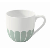 ESPRESSOTASSE Fleur Vert 70 ml  - Salbeigrün/Weiß, Design, Keramik (8,5/6cm) - Villeroy & Boch