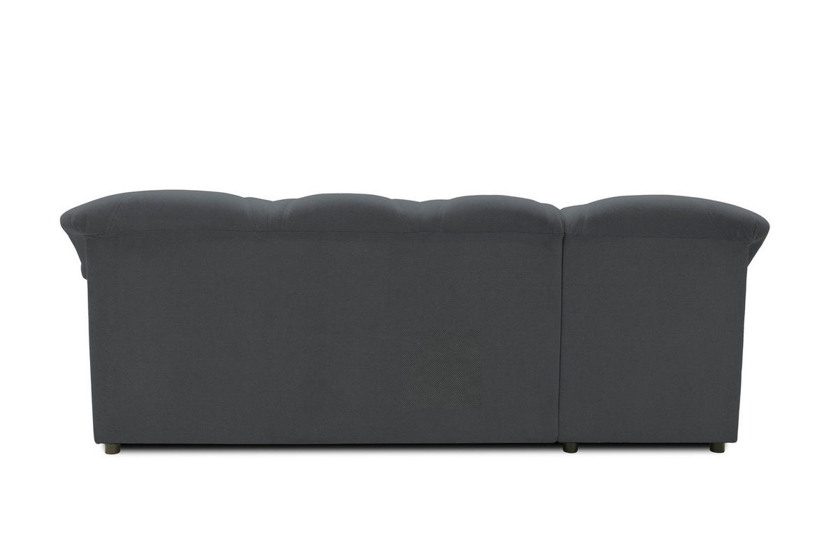 ECKSOFA FLORES FK Dunkelgrau Mikrofaser  - Dunkelgrau/Schwarz, KONVENTIONELL, Kunststoff/Textil (142/231cm) - MID.YOU