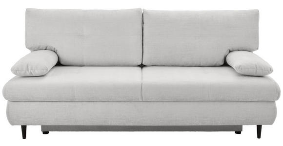 SCHLAFSOFA mit Liegefunktion, Rücken echt Chenille Weiß - Schwarz/Weiß, KONVENTIONELL, Holz/Textil (212/97/105cm) - Carryhome