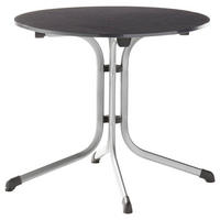 GARTENKLAPPTISCH 85/85/73 cm Metall rund  - Schieferfarben/Anthrazit, Basics, Kunststoff/Metall (85/85/73cm) - Sieger