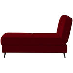 SCHLAFSOFA in Webstoff Dunkelrot  - Schwarz/Dunkelrot, MODERN, Textil/Metall (205/90/92cm) - Novel