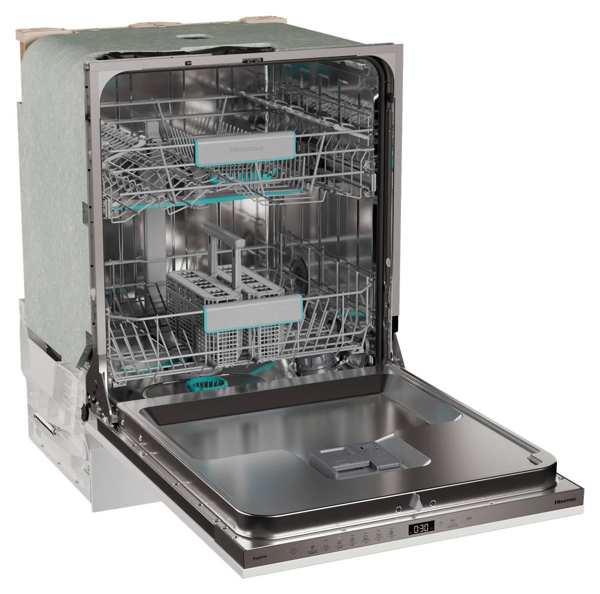 GESCHIRRSPÜLER HV642C65  - Edelstahlfarben, Basics, Metall (64/88/66,5cm) - Hisense