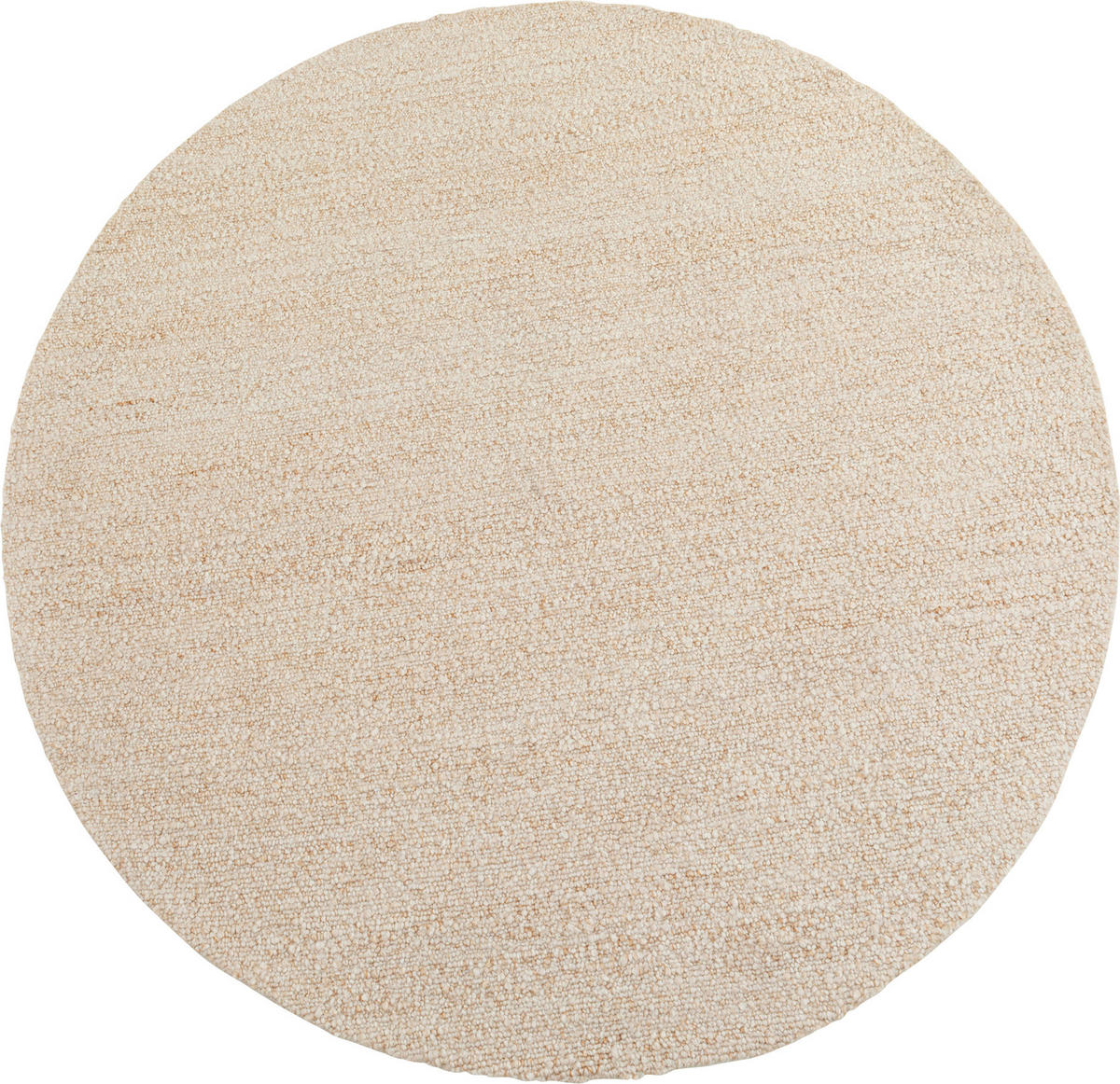 TEPPICH Creme rund  - Creme, Design, Kunststoff/Textil (250/2cm) - Kare-Design