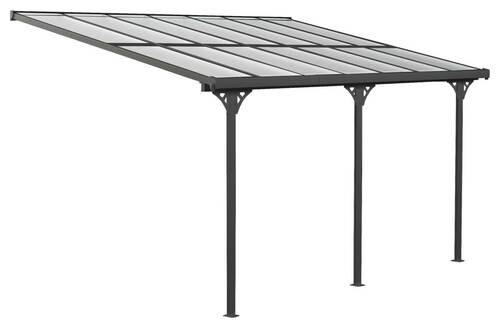 TERRASSENÜBERDACHUNG - Schwarz, Basics, Metall (435/225/300cm) - Ambia Garden