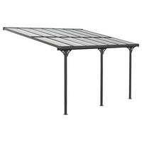 TERRASSENÜBERDACHUNG 435/225/300 cm   - Schwarz, Basics, Metall (435/225/300cm)