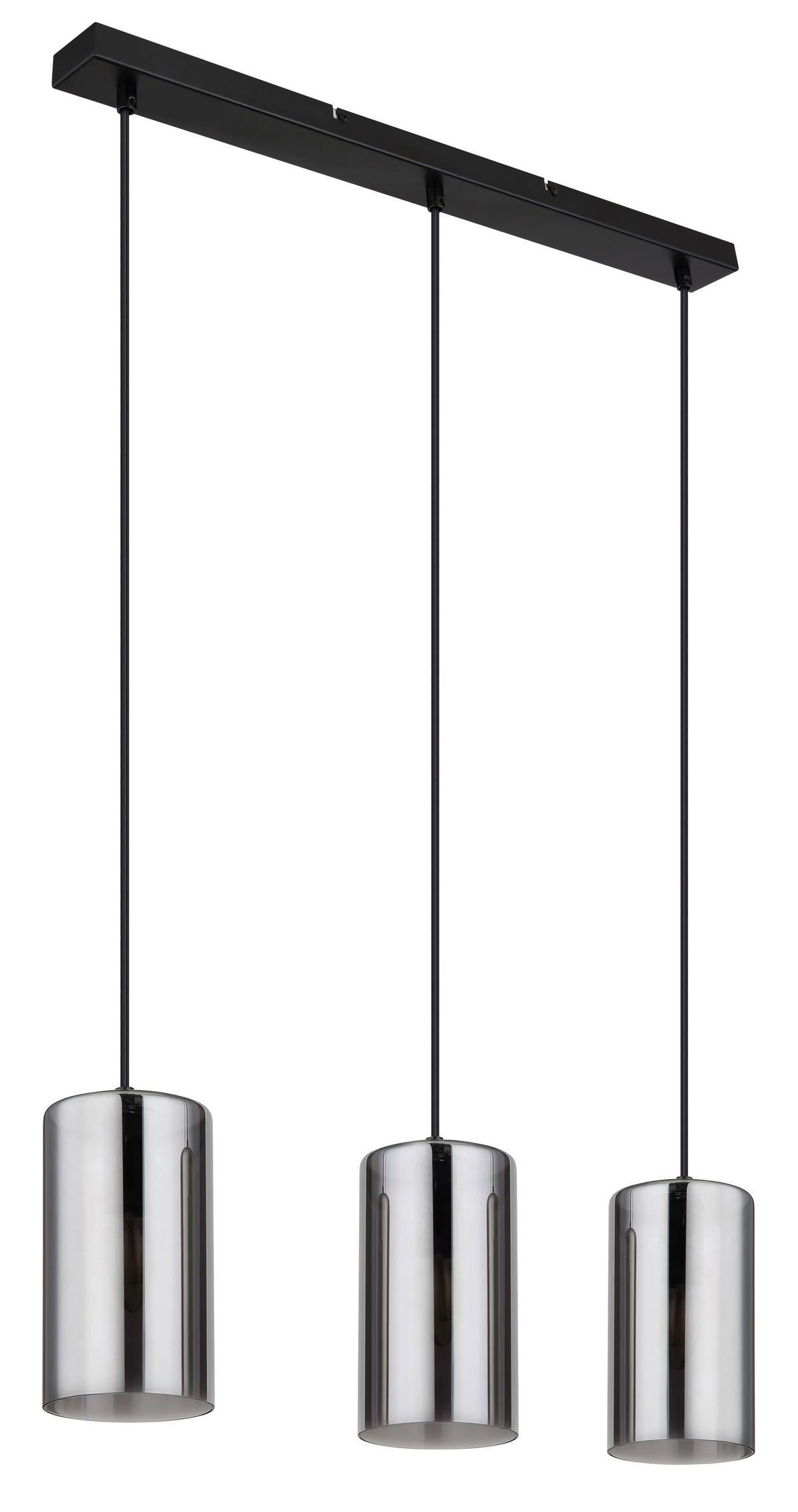 ZÁVĚSNÉ SVÍTIDLO, 63/11/120 cm  - černá, Basics, kov/sklo (63/11/120cm) - Globo