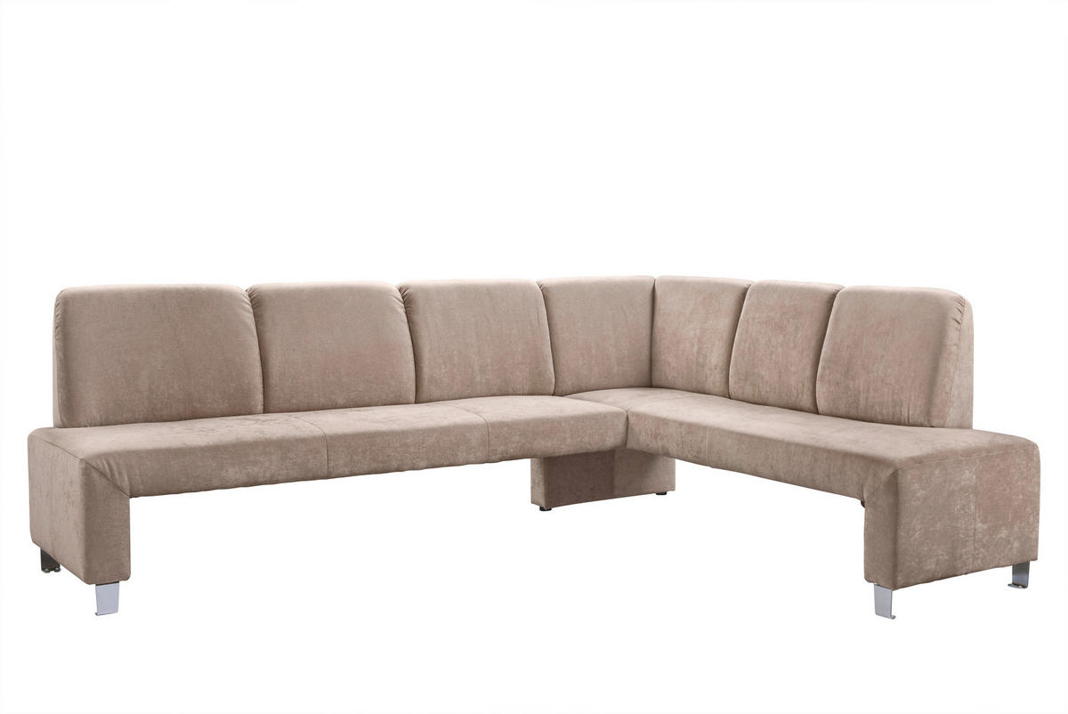 KLUPA KUTNA  bež  drvo, tekstil, drvni materijal      - srebrne boje/bež, Moderno, drvni materijal/drvo (263/198cm) - Livetastic