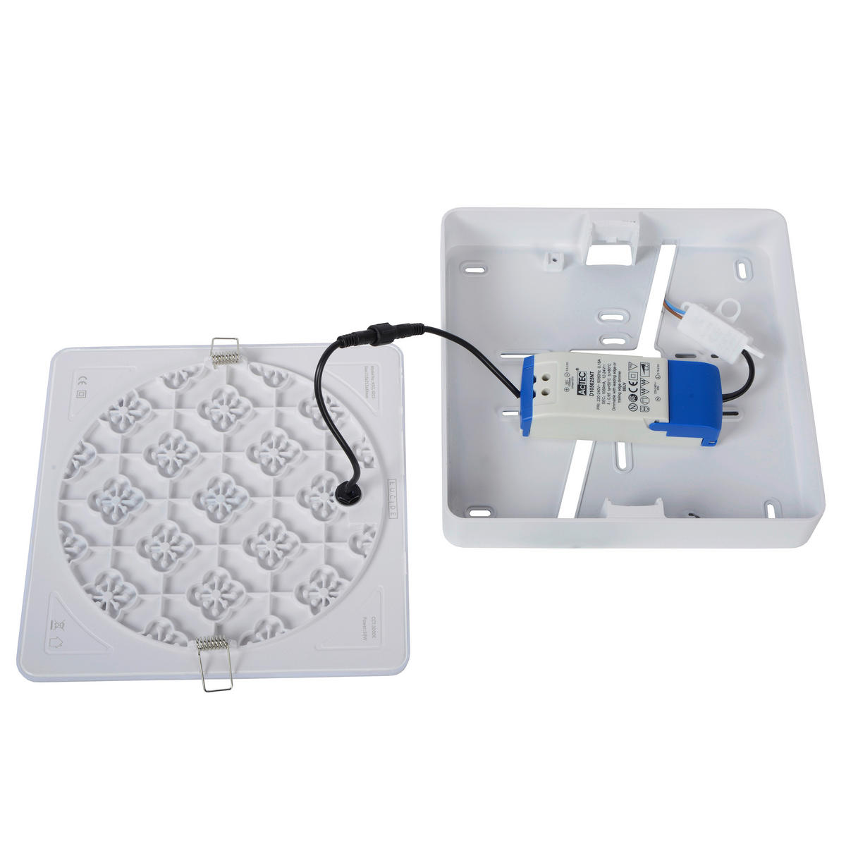 LED-BADEZIMMER-DECKENLEUCHTE CERES-LED 21.5/21.5/4.6 cm   - KONVENTIONELL (21.5/21.5/4.6cm) - Lucide