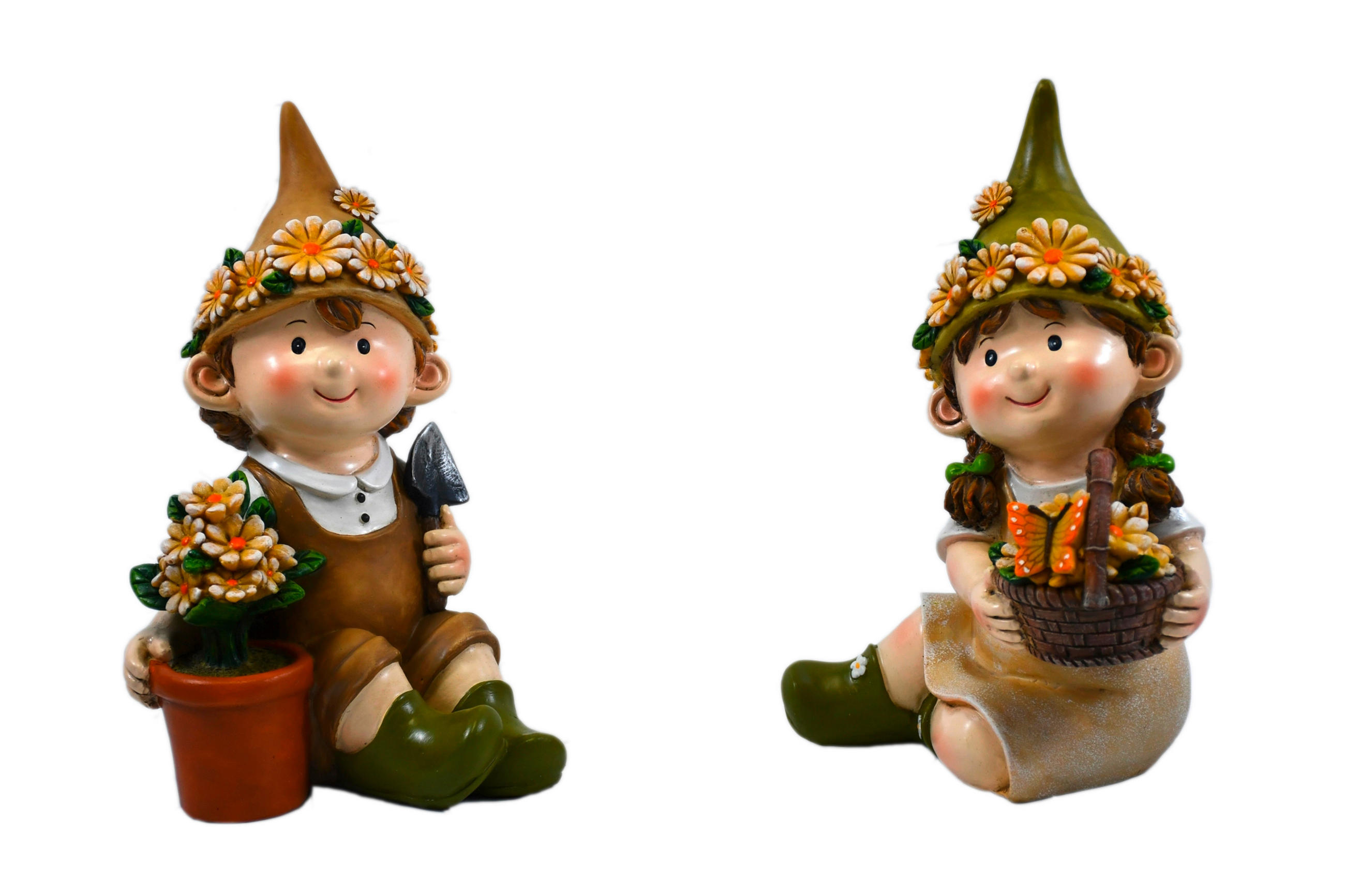 STATUETĂ COPIL - maro, Lifestyle, plastic (14/23,5/14cm)