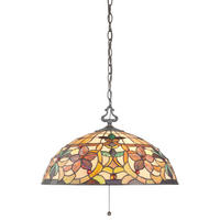 HÄNGELEUCHTE Kami 50.8/39.4 cm   - Bronzefarben, KONVENTIONELL, Glas/Metall (50.8/39.4cm) - Elstead Lighting