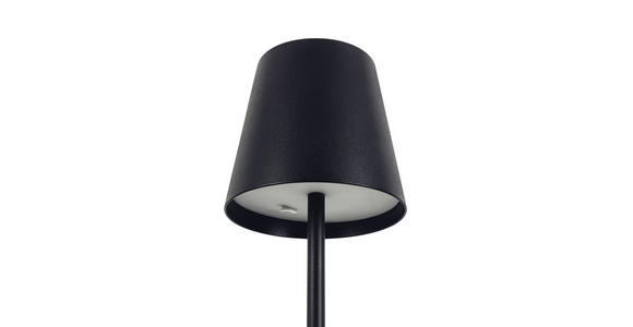 AKKU-STEHLEUCHTE 22/130 cm - Schwarz, KONVENTIONELL, Kunststoff/Metall (22/130cm) - Novel
